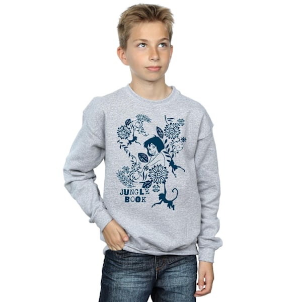 Disney Boys The Jungle Book Mowgli Tale Sweatshirt 12-13 år S Sports Grey 12-13 Years