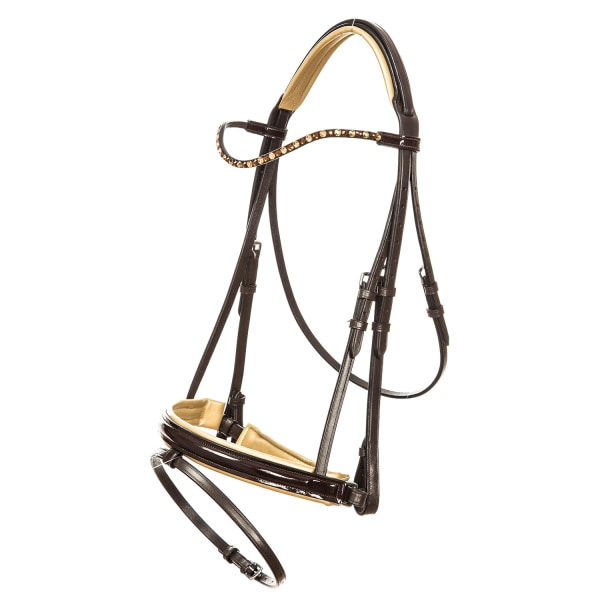 Imperial Riding IRHDI Layla Läder Häst Snaffle Bridle Full B Brown/Gold Full