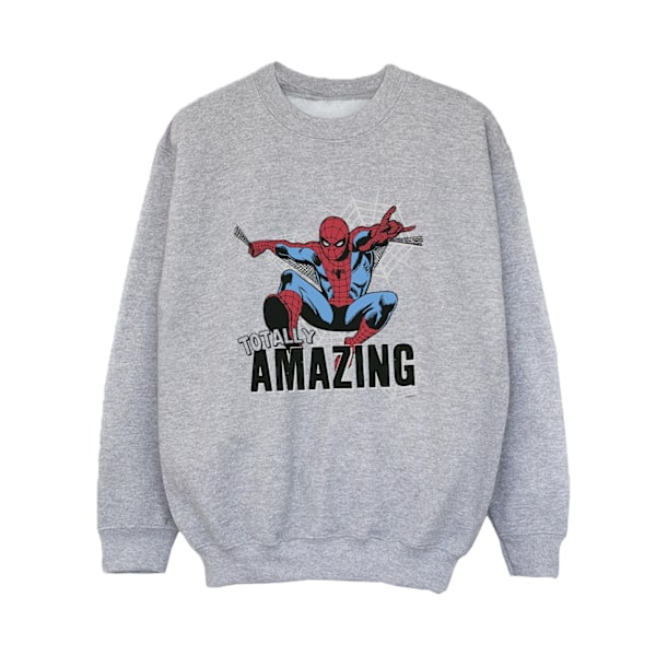 Marvel Boys Spider-Man Amazing Sweatshirt 9-11 år Sports Grey Sports Grey 9-11 Years