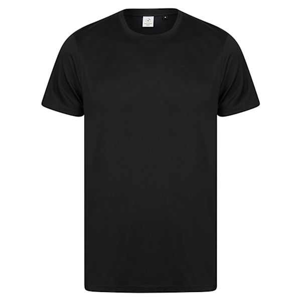 Tombo Performance T-shirt i återvunnet material för män, L, svart Black L