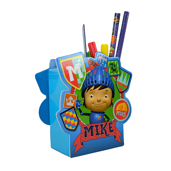 Mike The Knight Plast Skrivbordsset En Storlek Flerfärgad Multicoloured One Size