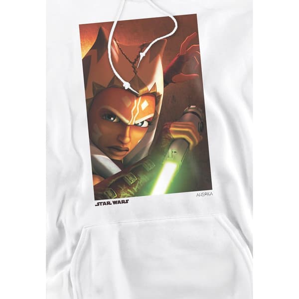 Ahsoka Panel Hoodie för män XL Vit White XL