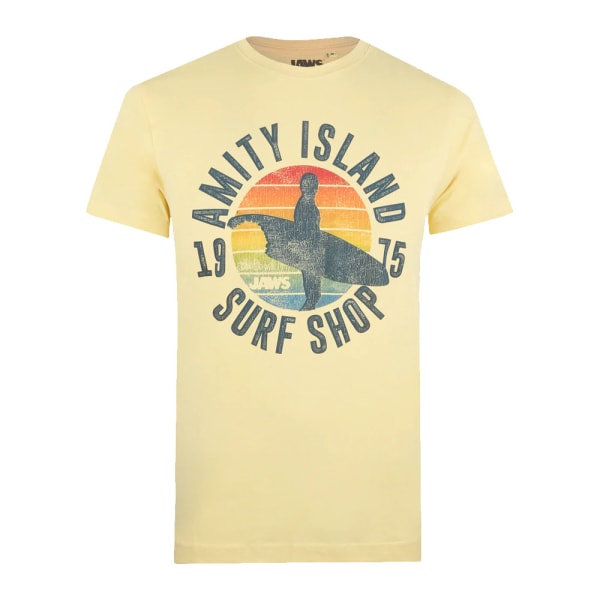 Jaws Mens Amity Surf Shop T-shirt M Haze Yellow Haze Yellow M