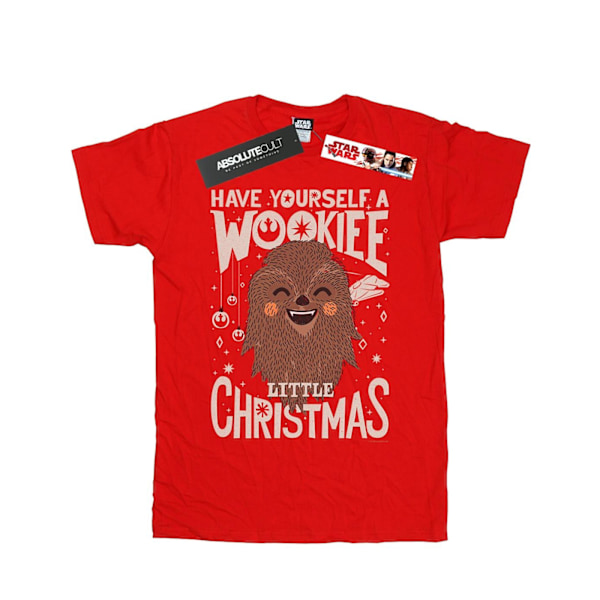Star Wars Boys Wookiee Little Christmas T-Shirt 5-6 år Röd Red 5-6 Years