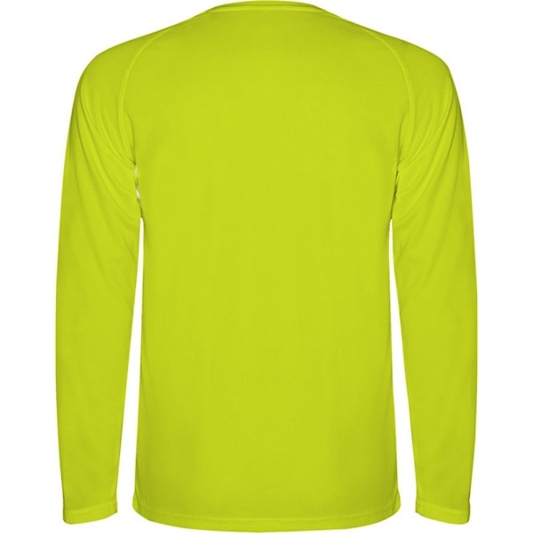 Roly Barn/Kids Montecarlo Långärmad Sport T-shirt 8 År Fluorescent Yellow 8 Years