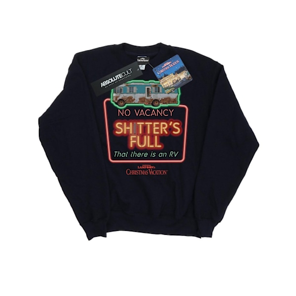 National Lampoon's Christmas Vacation Girls No Vacancy Sweatshirt Navy Blue 12-13 Years