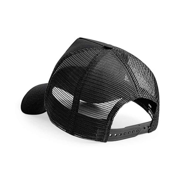 Beechfield Unisex Vuxen Snapback Trucker Cap En Storlek Svart/Svart Black/Black One Size