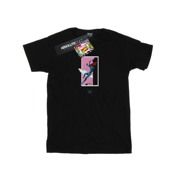 Marvel Comics Boys Black Widow Roof Jump T-Shirt 7-8 Years Blac Black 7-8 Years