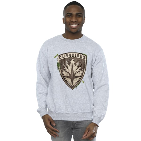 Marvel Mens I Am Groot Guardian Emblem Sweatshirt XXL Sports Grå Sports Grey XXL