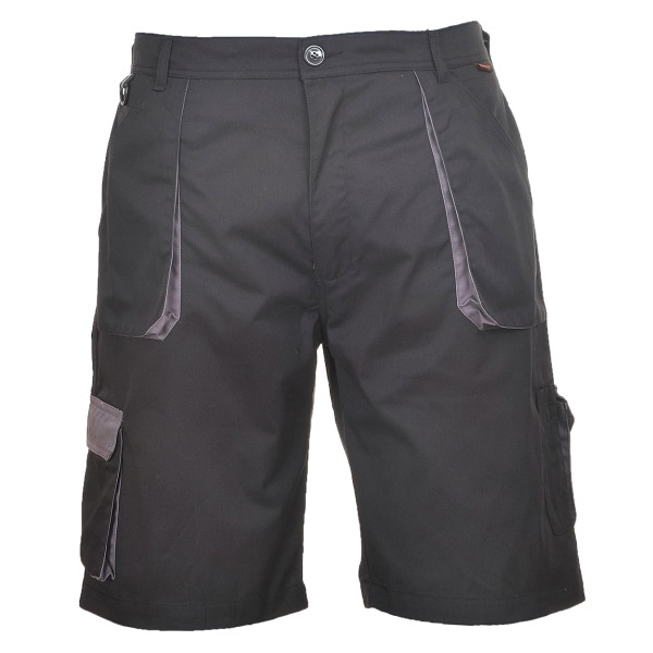 Portwest Mens Contrast Workwear Shorts L Svart Black L