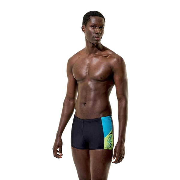 Speedo Herr Dive Colour Block Badbyxor M Antracit/Teal Anthracite/Teal M