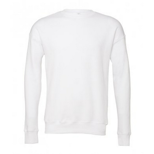 Bella + Canvas Unisex Drop Shoulder Sweatshirt XS Vit White XS