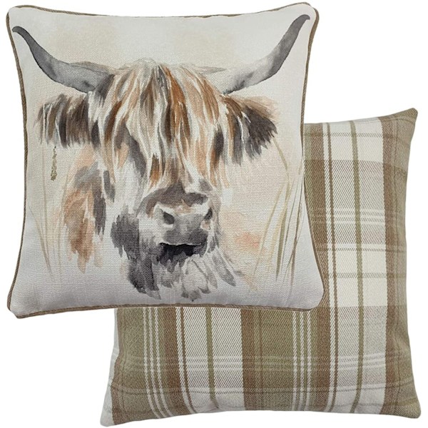 Evans Lichfield Highland Cow Kuddeöverdrag En Storlek Flerfärgad Multicoloured One Size