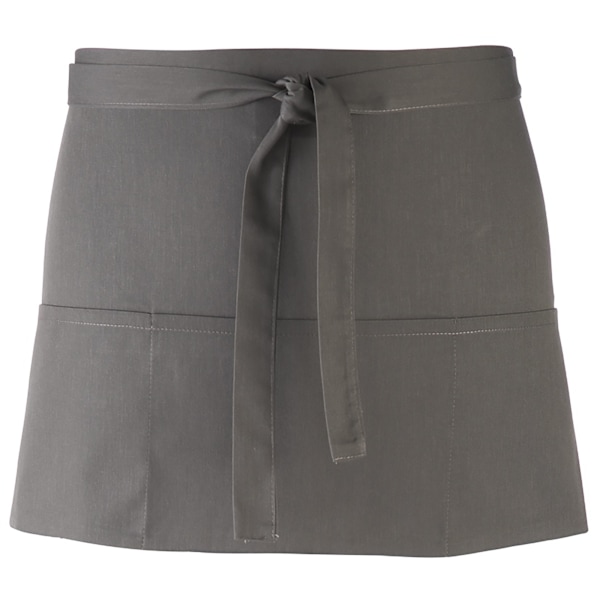 Premier Ladies/Womens Colours 3-fickor Förkläde / Arbetskläder (2-pack) Dark Grey One Size