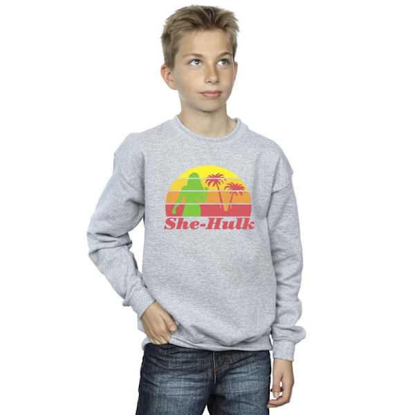 Marvel Boys She-Hulk: Attorney At Law Sunset Flex Sweatshirt 12 Sports Grey 12-13 Years