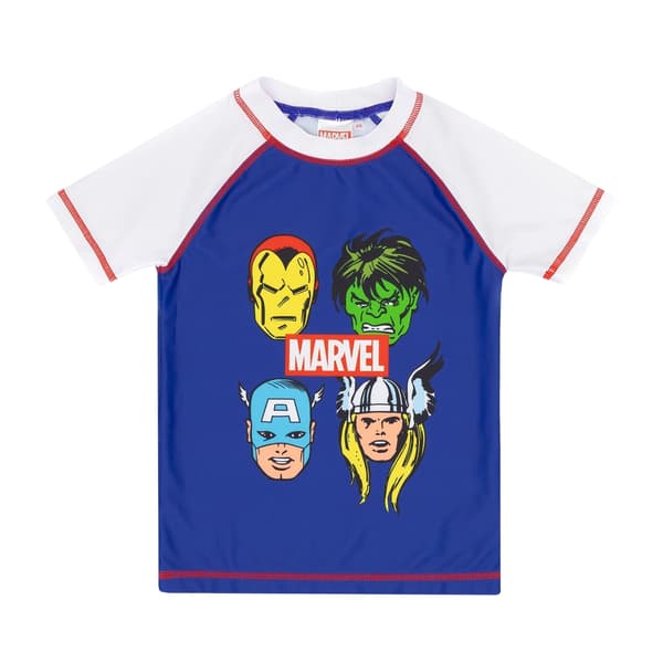 Marvel Boys Superhero Badkläder Set 5-6 År Blå/Vit Blue/White 5-6 Years