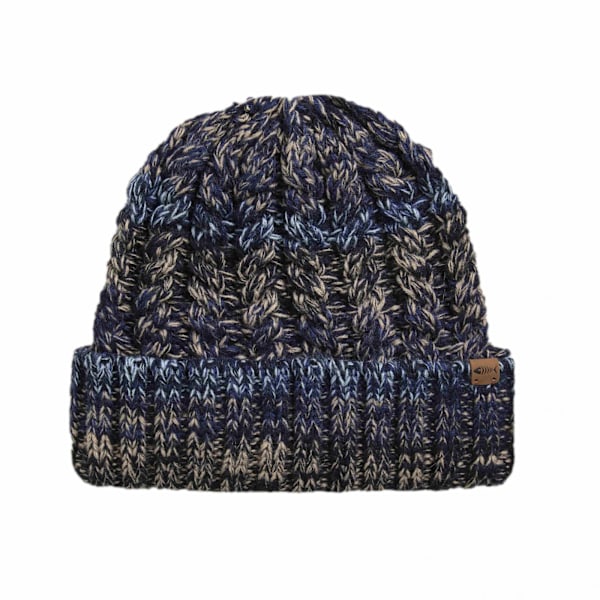 Weird Fish Unisex Vuxen Exmouth Twisted Ekologisk Beanie One Dark Blue One Size