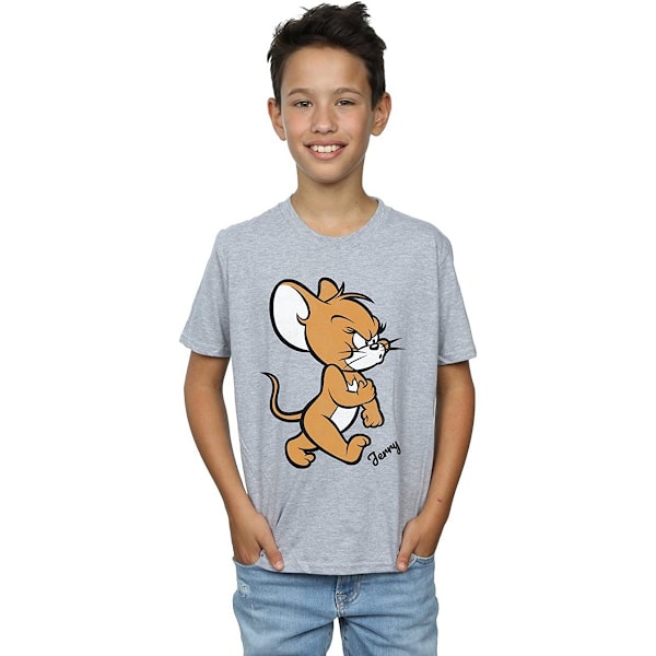 Tom och Jerry Pojkar Arg Mus T-shirt 5-6 År Sports Grey Sports Grey 5-6 Years
