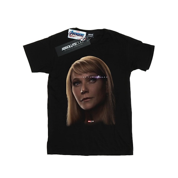 Marvel Boys Avengers Endgame Avenge The Fallen Pepper Potts T-S Black 5-6 Years