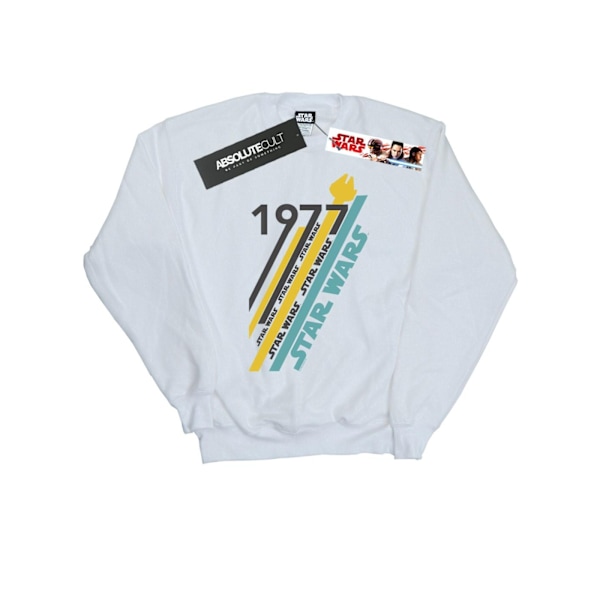 Star Wars Retro 77 Stripes Sweatshirt för pojkar 5-6 år Vit White 5-6 Years