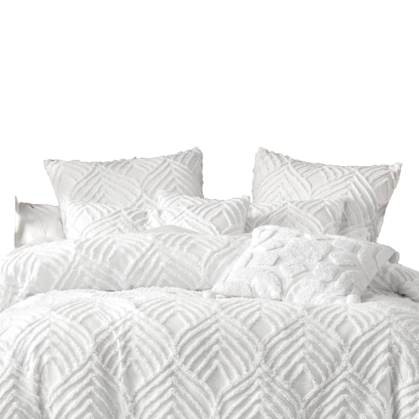 Linen House Palm Springs Ogee örngott (2-pack) White 50cm x 75cm