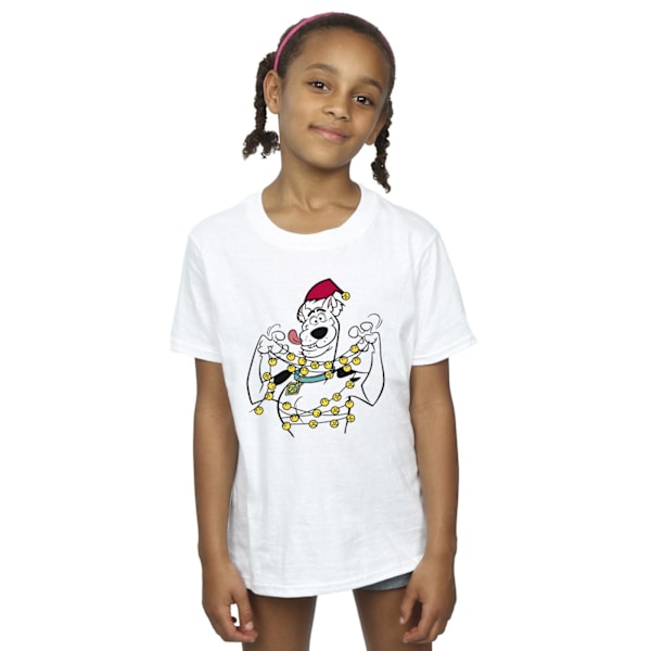 Scooby Doo Flickor Jul Klockor Bomull T-shirt 12-13 År Vit White 12-13 Years