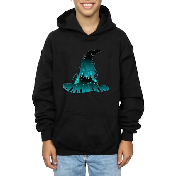 Harry Potter Boys Hogwarts Silhouette Hoodie 5-6 år Svart Black 5-6 Years