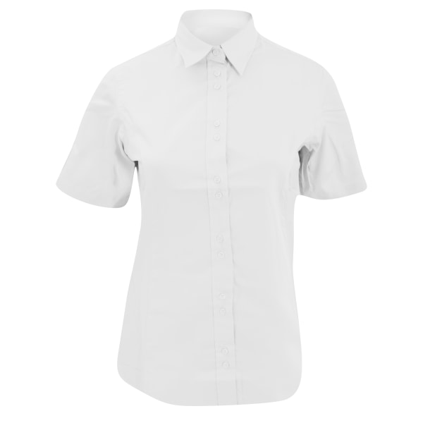 Kustom Kit Dam City Kortärmad Business Shirt 18 UK Vit White 18 UK