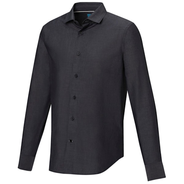 Elevate NXT Herr Cuprite Ekologisk Långärmad Skjorta XS Solid Bl Solid Black XS