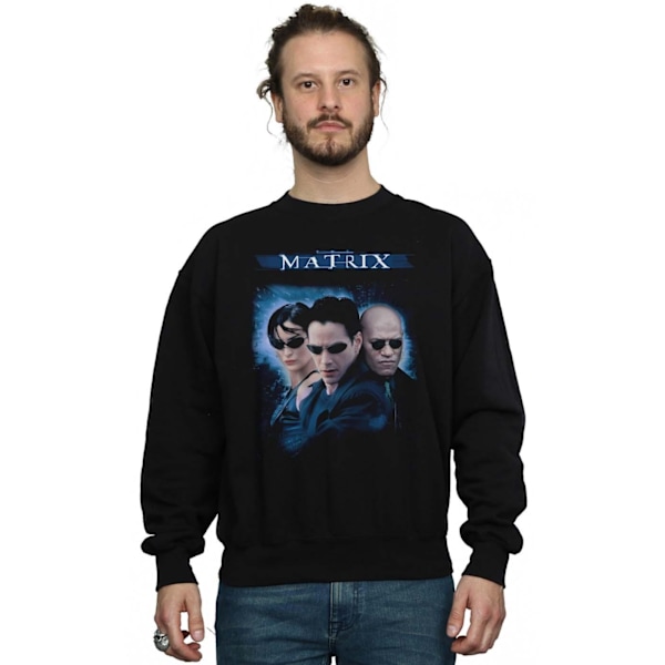 The Matrix Mens Code Group Sweatshirt 4XL Svart Black 4XL