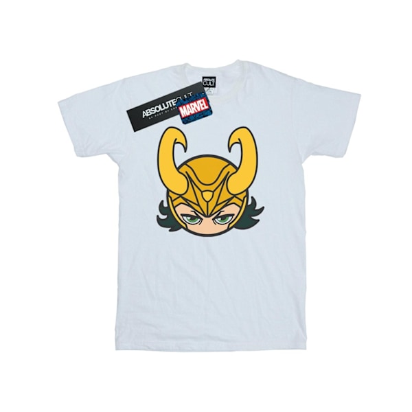 Marvel Boys Loki Close Up T-Shirt 3-4 år Vit White 3-4 Years