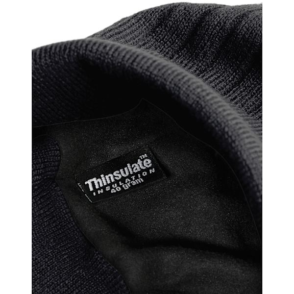 Beechfield Unisex Adult Thinsulate Beanie One Size Svart Black One Size