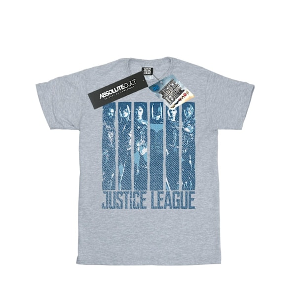 DC Comics Boys Justice League Movie Double Indigo T-Shirt 9-11 Sports Grey 9-11 Years