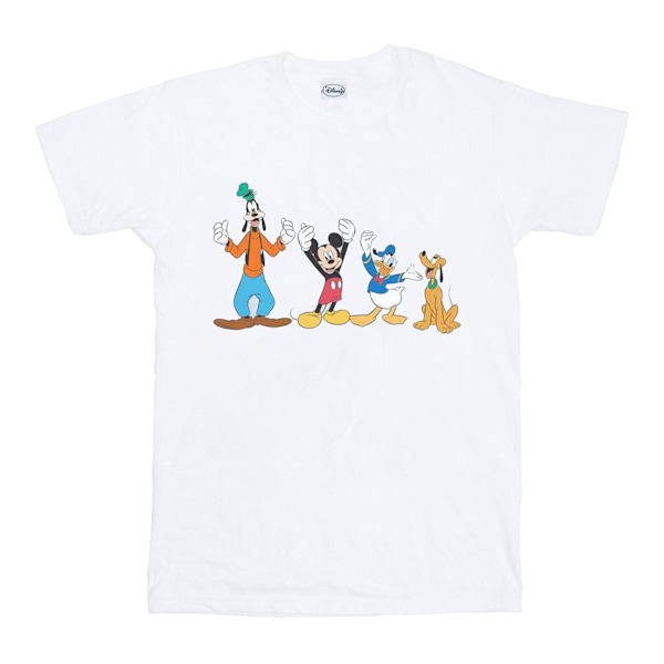 Disney Girls Mickey Mouse Friends Bomull T-shirt 12-13 År Vit White 12-13 Years