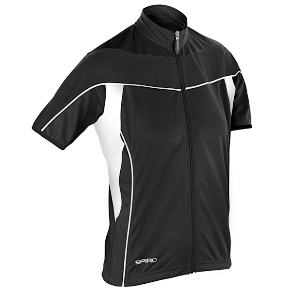 Spiro Damcykelkläder / Cykling 1/4 Dragkedja Cool-Dry Performance Fl Black/Black L
