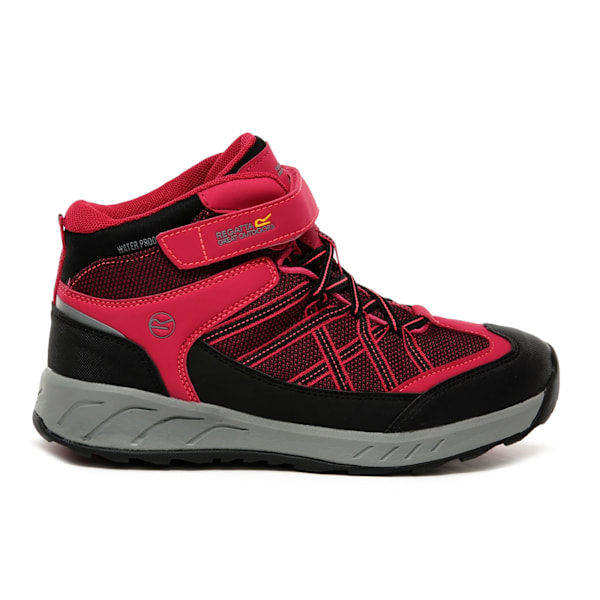 Regatta Kids Samaris V Mid Vandringsskor 2.5 UK Barn Dark Ceri Dark Cerise/Neon Pink 2.5 UK Child