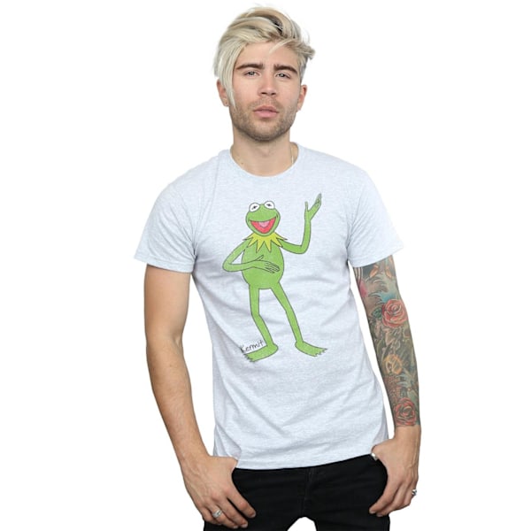 The Muppets Mens Classic Kermit Heather T-Shirt XL Heather Grey Heather Grey XL