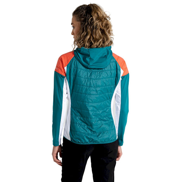 Dare 2B Dam/Dam Culmination Ullvadderad Hybridjacka 12 Fortune Green/Neon Peach/White 12 UK