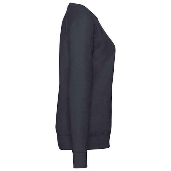 Fruit of the Loom Damtröja för kvinnor/damer, lätt, dammodell, raglanärm Deep Navy 10 UK