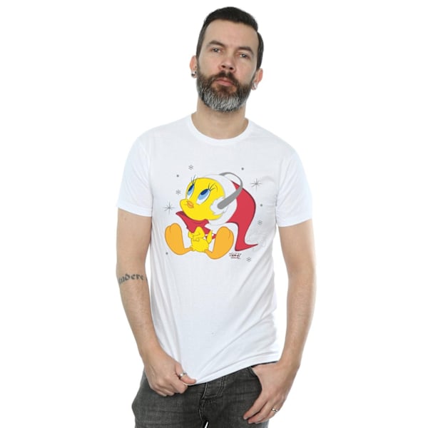 Looney Tunes Jul Tweety T-shirt för män 4XL Vit White 4XL