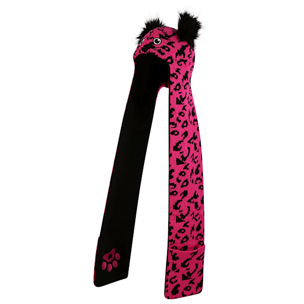 Dare 2B Barn/Barn Snowplay Leopard Print 3 i 1 Mössa Halsduk Pure Pink/Black 3-6 Years