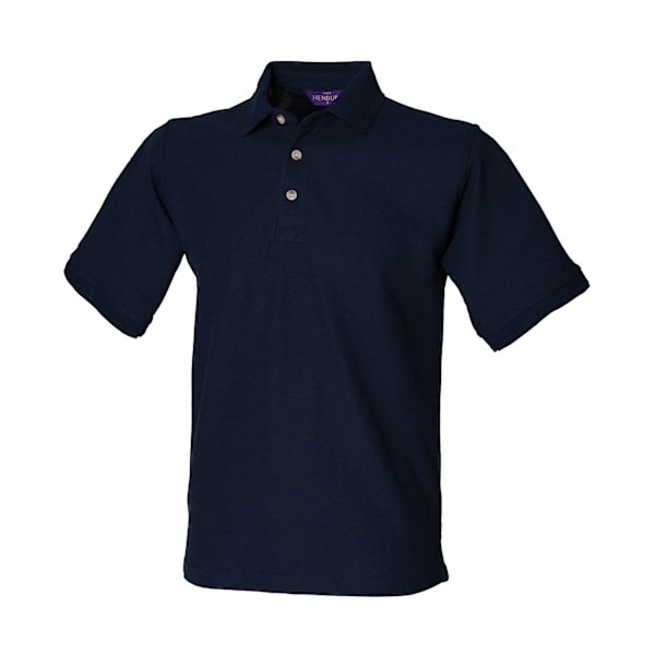 Henbury Herr Ultimate Pique Poloskjorta L Marinblå Navy L