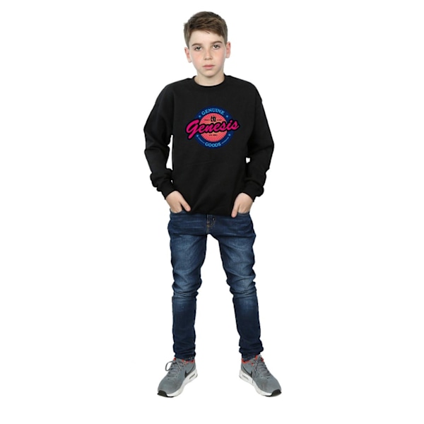 Genesis Boys Neon Logo Sweatshirt 5-6 år Svart Black 5-6 Years