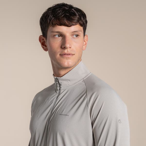 Craghoppers Herr Nosilife Half Zip Tröja L Pergament Parchment L