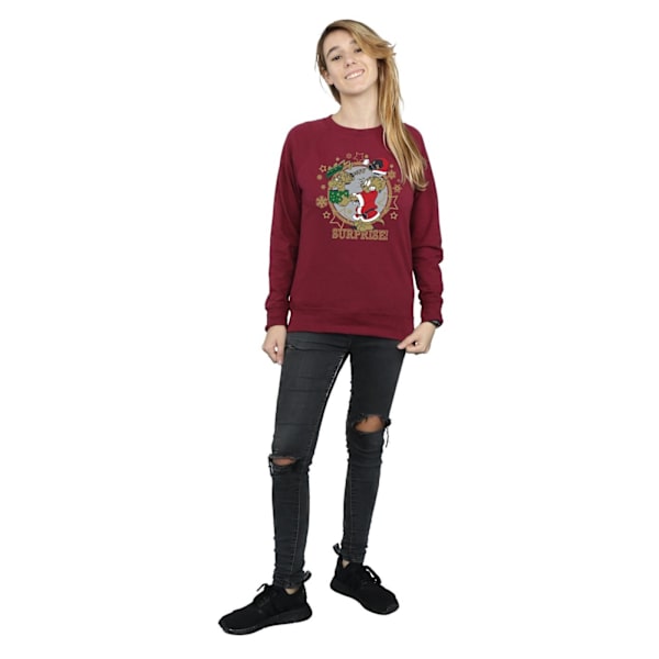 Tom And Jerry Dam/Damer Jul Överraskning Sweatshirt XL Bu Burgundy XL