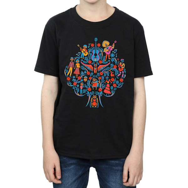 Disney Boys Coco Tree Pattern T-Shirt 7-8 år Svart Black 7-8 Years
