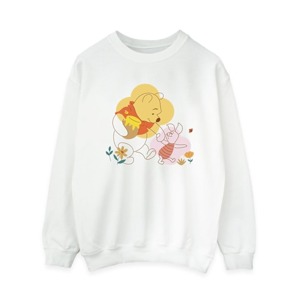 Disney Dam/Damer Winnie The Pooh Piglet Sweatshirt S Vit White S