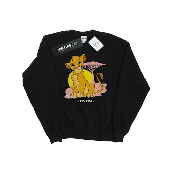 Disney Girls The Lion King Simba Pastel Sweatshirt 5-6 år Bl Black 5-6 Years