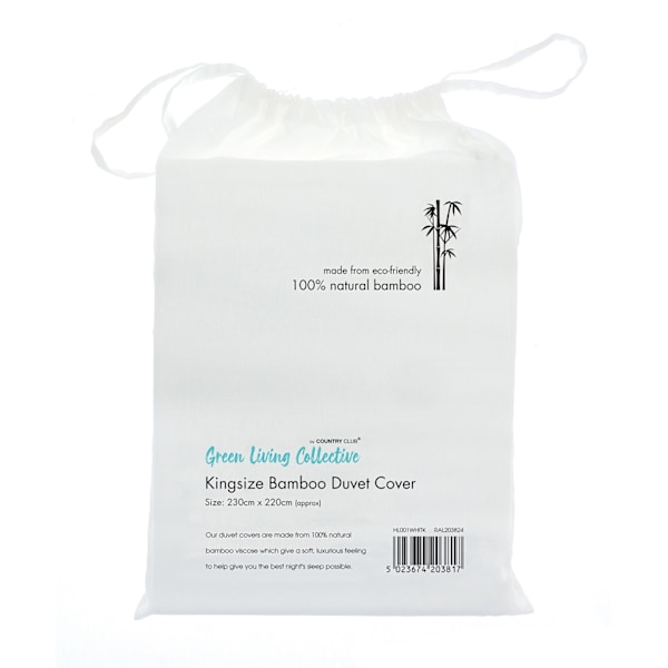 Hem & Living Bambu Påslakan King Vit White King