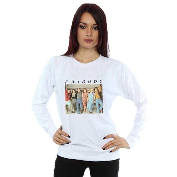 Friends Dam/Damer Gruppfoto Trappa Sweatshirt L Vit White L